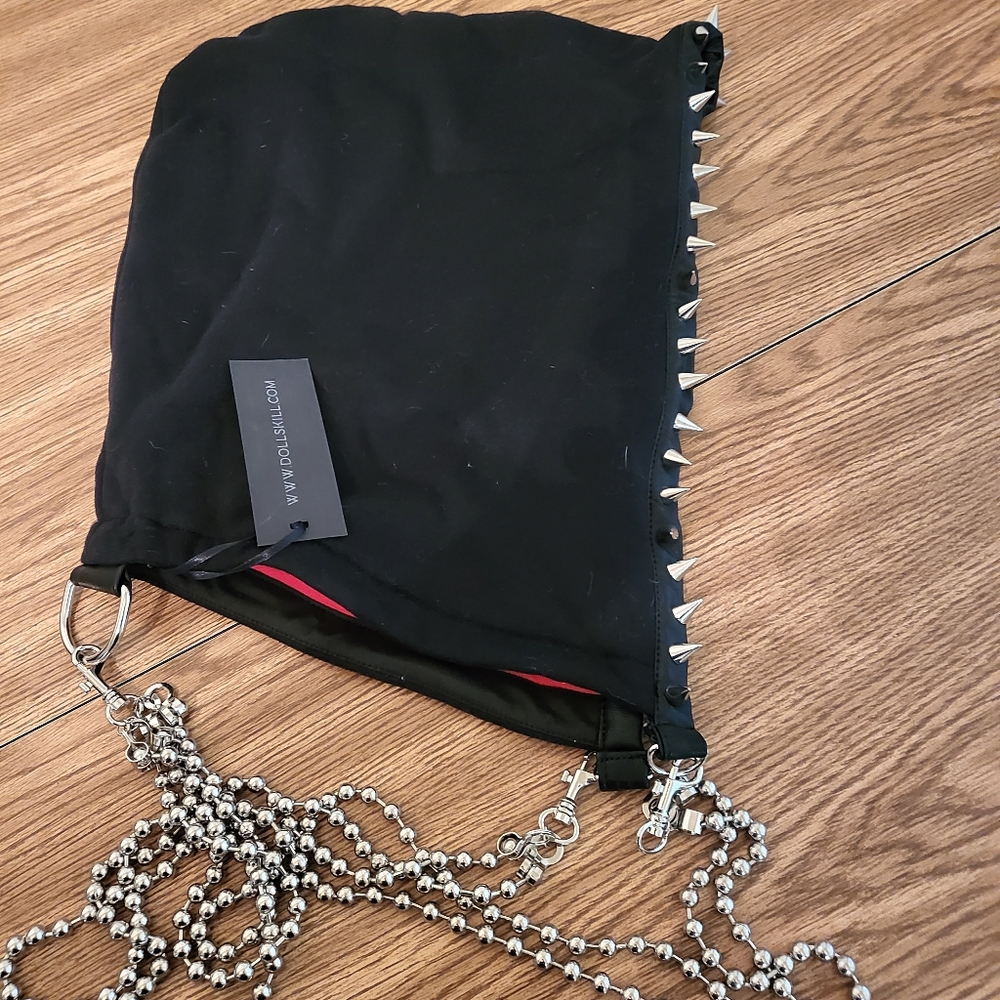 Dollskill hood with spikes and chains